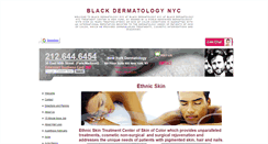 Desktop Screenshot of blackdermatologynyc.org