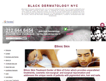 Tablet Screenshot of blackdermatologynyc.org